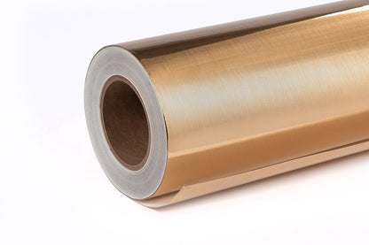 PCS-Brushed Gold Chrome Metallic with Permanent Adhesive (#PCS2GB)