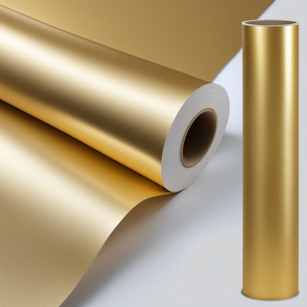 Printable Gold Metallic Chrome Vinyl