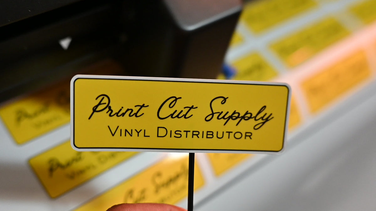 Optic White 3 Mil Printable vinyl Sample